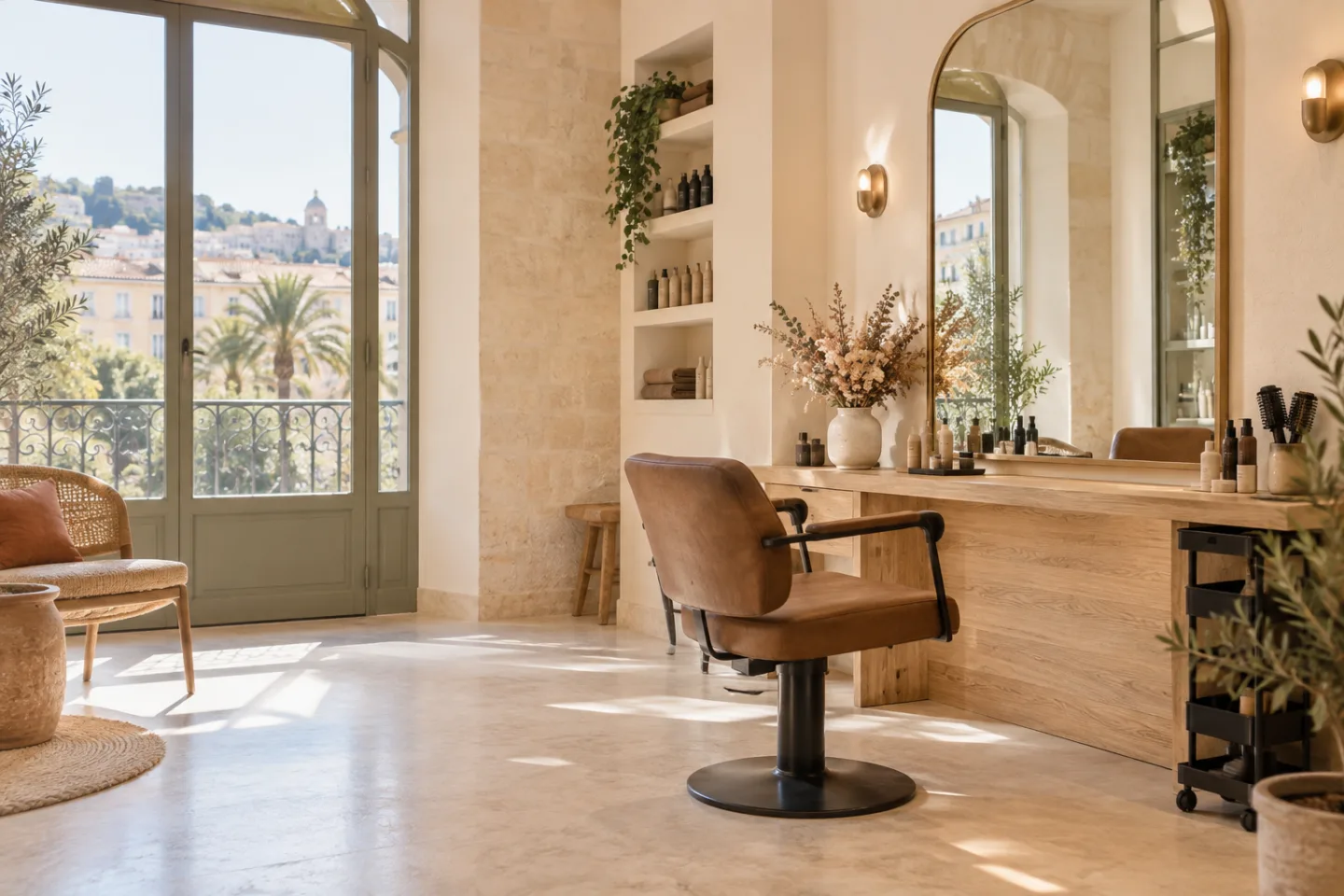 Mise en scène éditoriale d’un salon lumineux inspiré de Nice